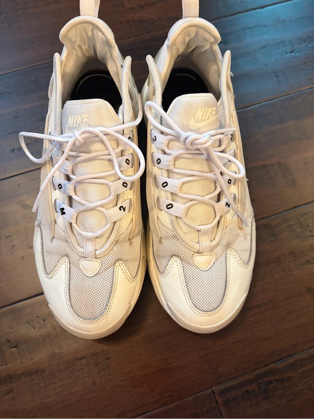 Nike White/Sail Zoom 2K Runner Sneakers athletic activewear sporty shoes neutral